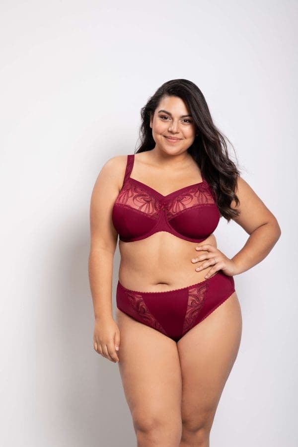 Ulla Carmen Beugel BH Blende Bordeaux UITLOPEND - Afbeelding 2