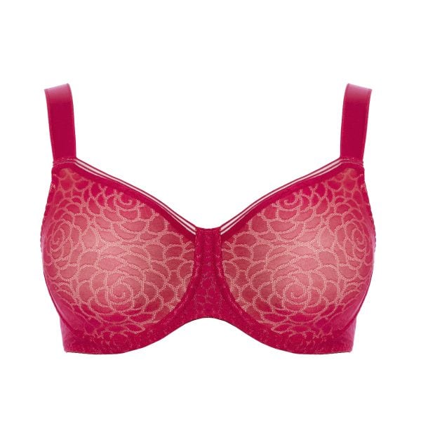 Ulla Romy Beugel BH cranberry naadloos L85
