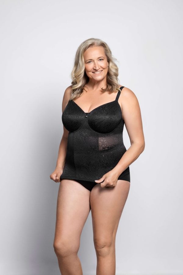 Ulla Alice Beugel BH longline zwart F105 - Afbeelding 2