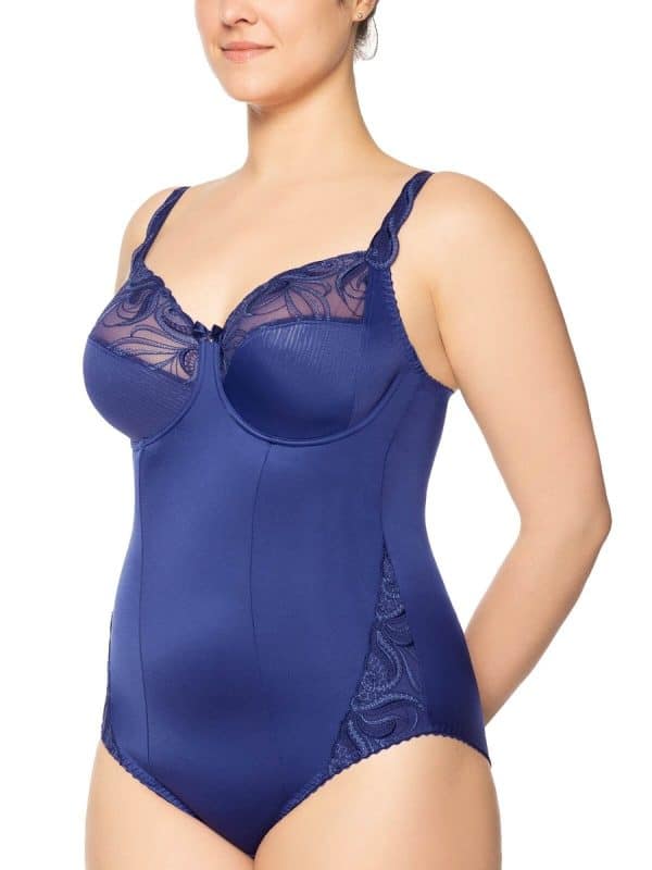 Ulla Carmen body met beugels blauw B110/C110